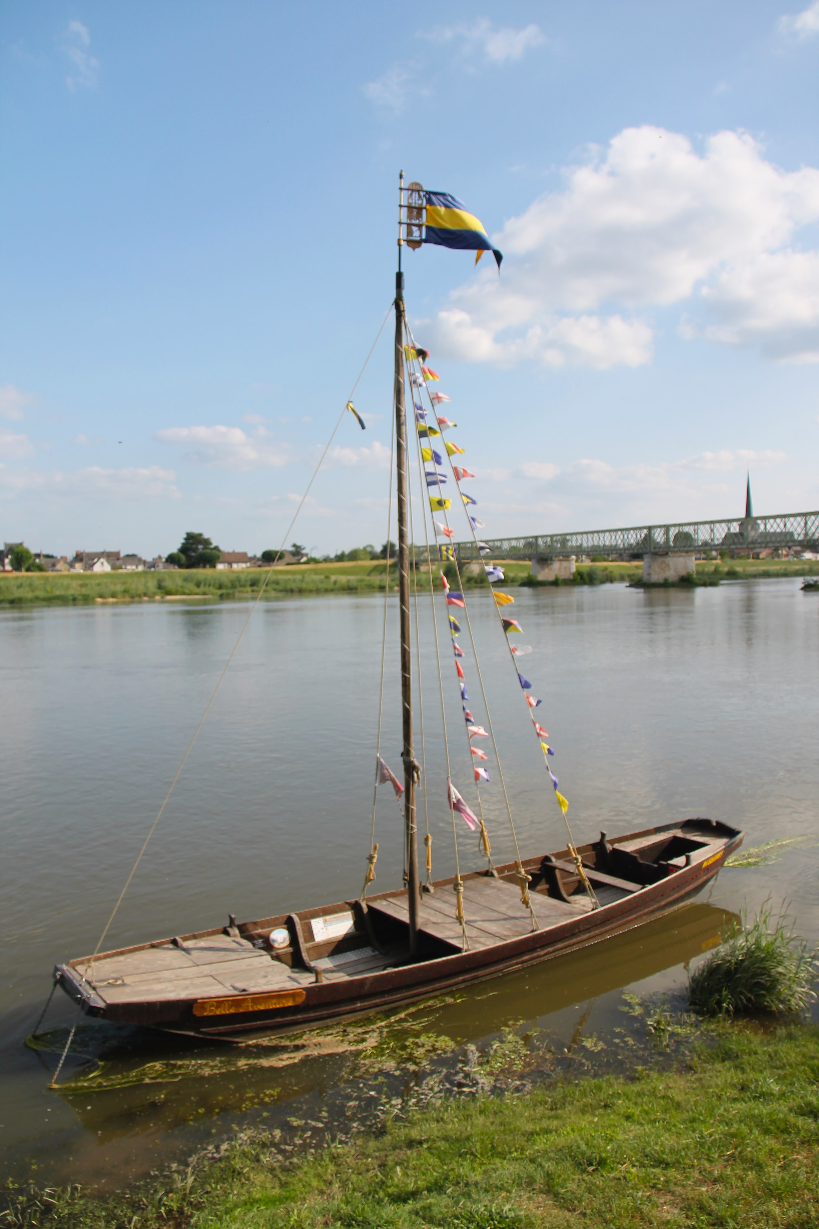 Bateau au bord de la Loire
