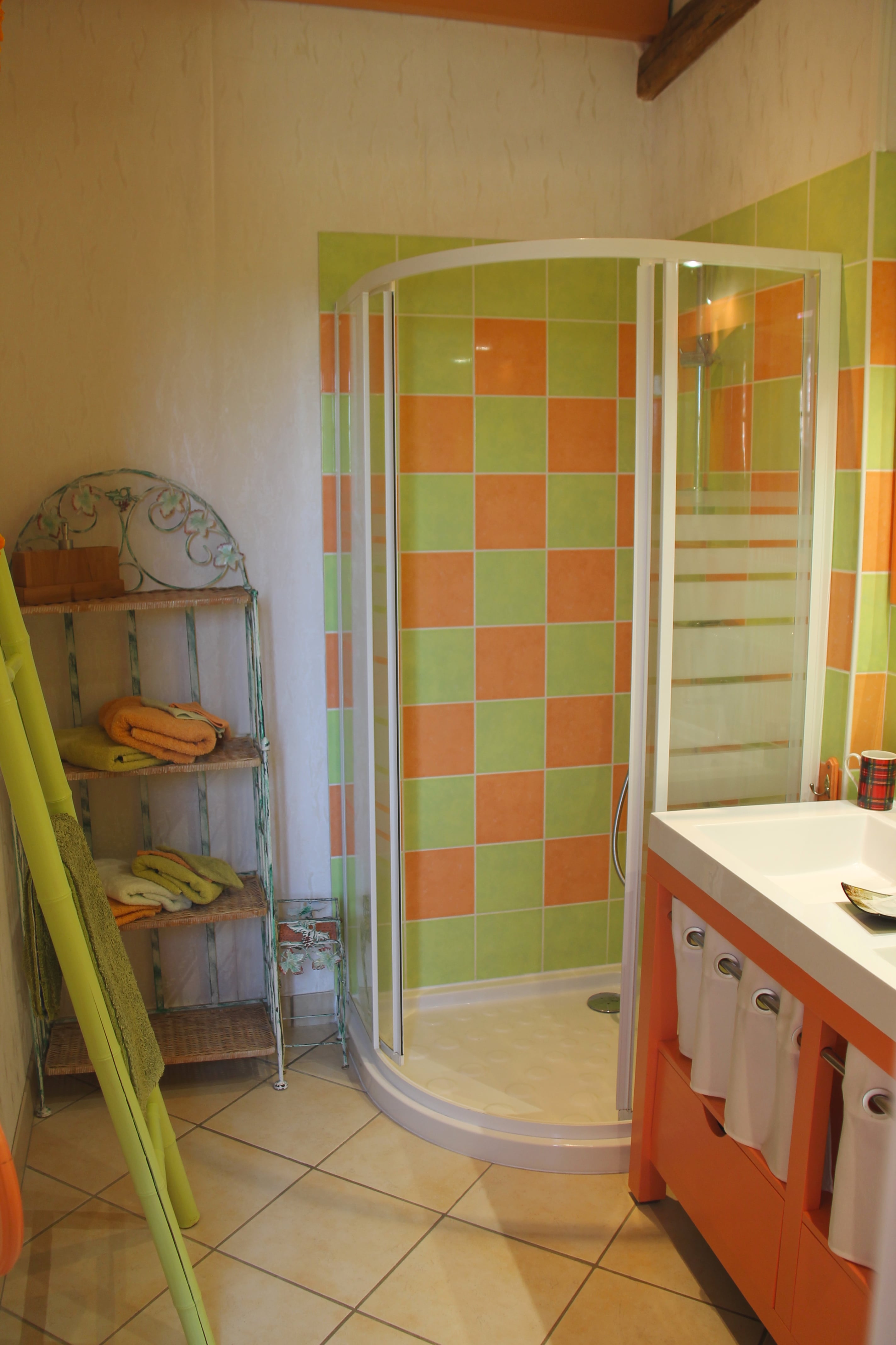 Salle de bain de l'Eglantier - Ferme de Champliveau